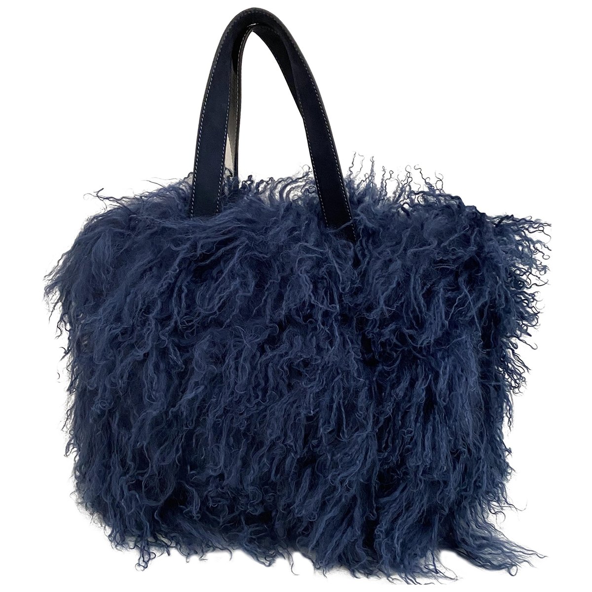 Faux fur handbag