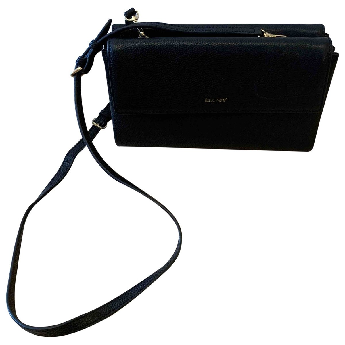Leather clutch bag