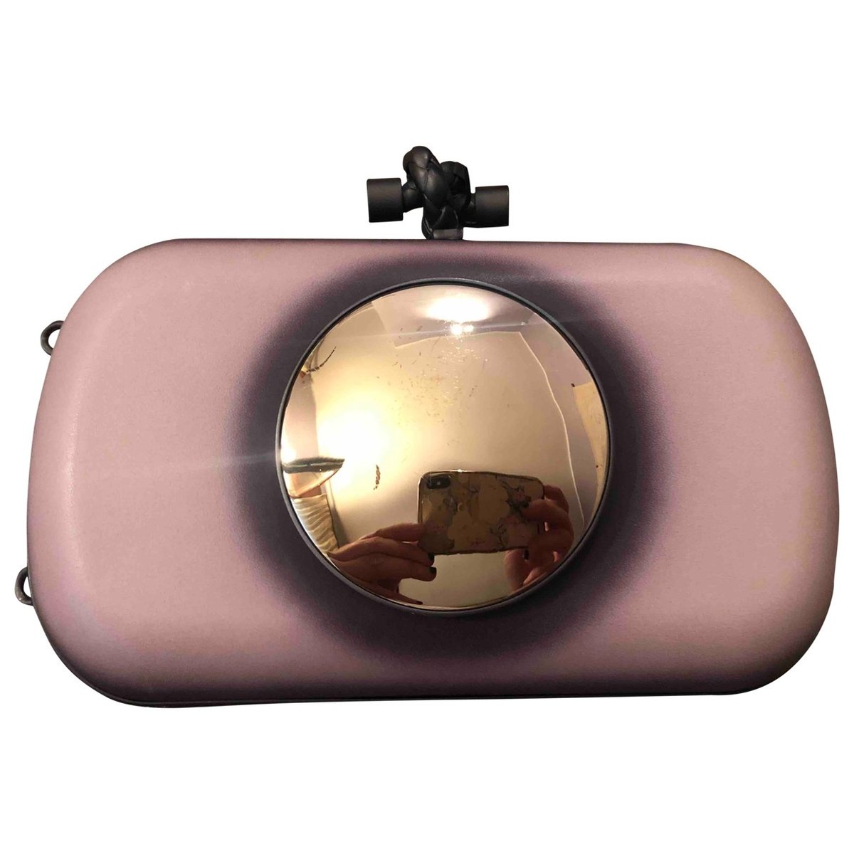 Pochette Knot leather clutch bag