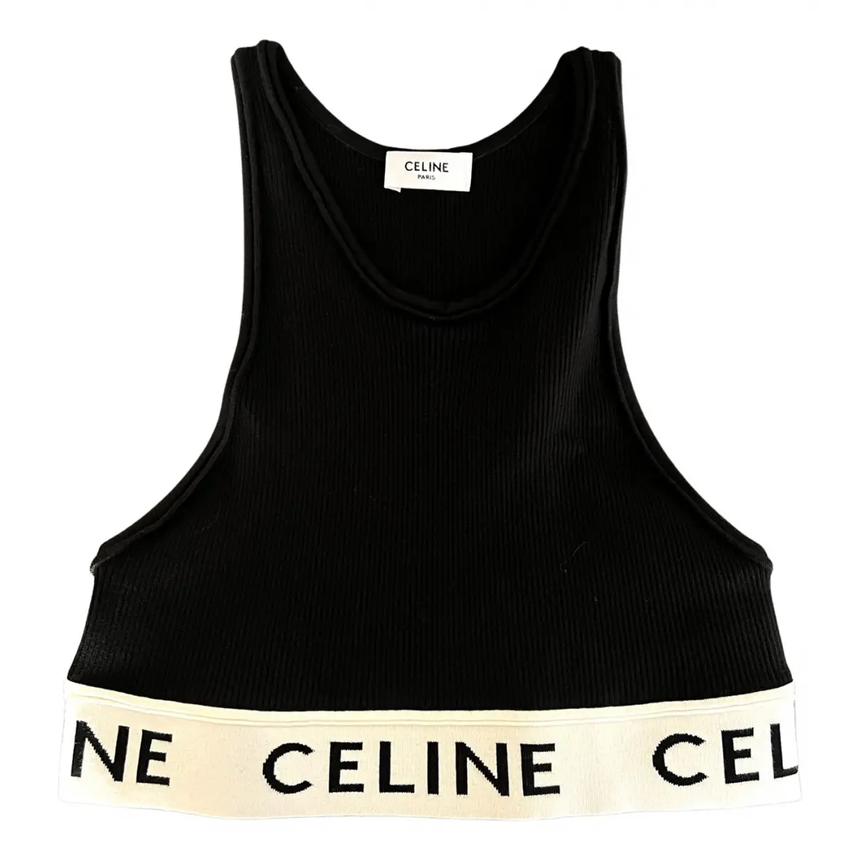 Top Celine Black size XS International in Cotton - 21643321