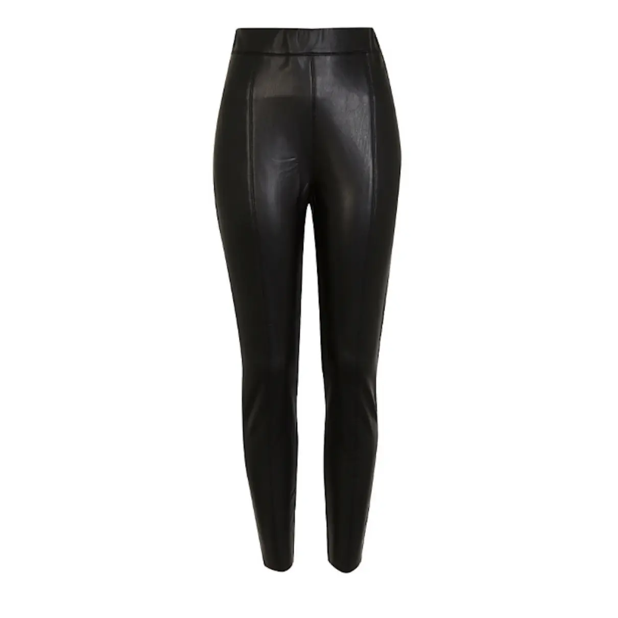 Leather leggings River Island Black size 8 US in Leather - 27077841