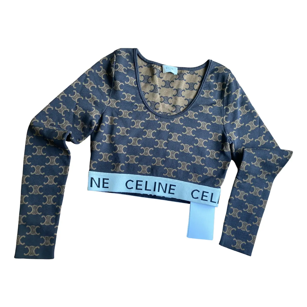 CELINE Celine bra in monogram silk cotton
