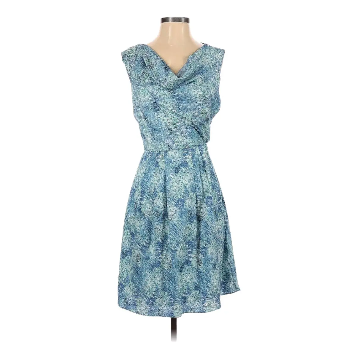 Mid-length dress Catherine Catherine Malandrino Blue size 2 US in Polyester  - 33213909