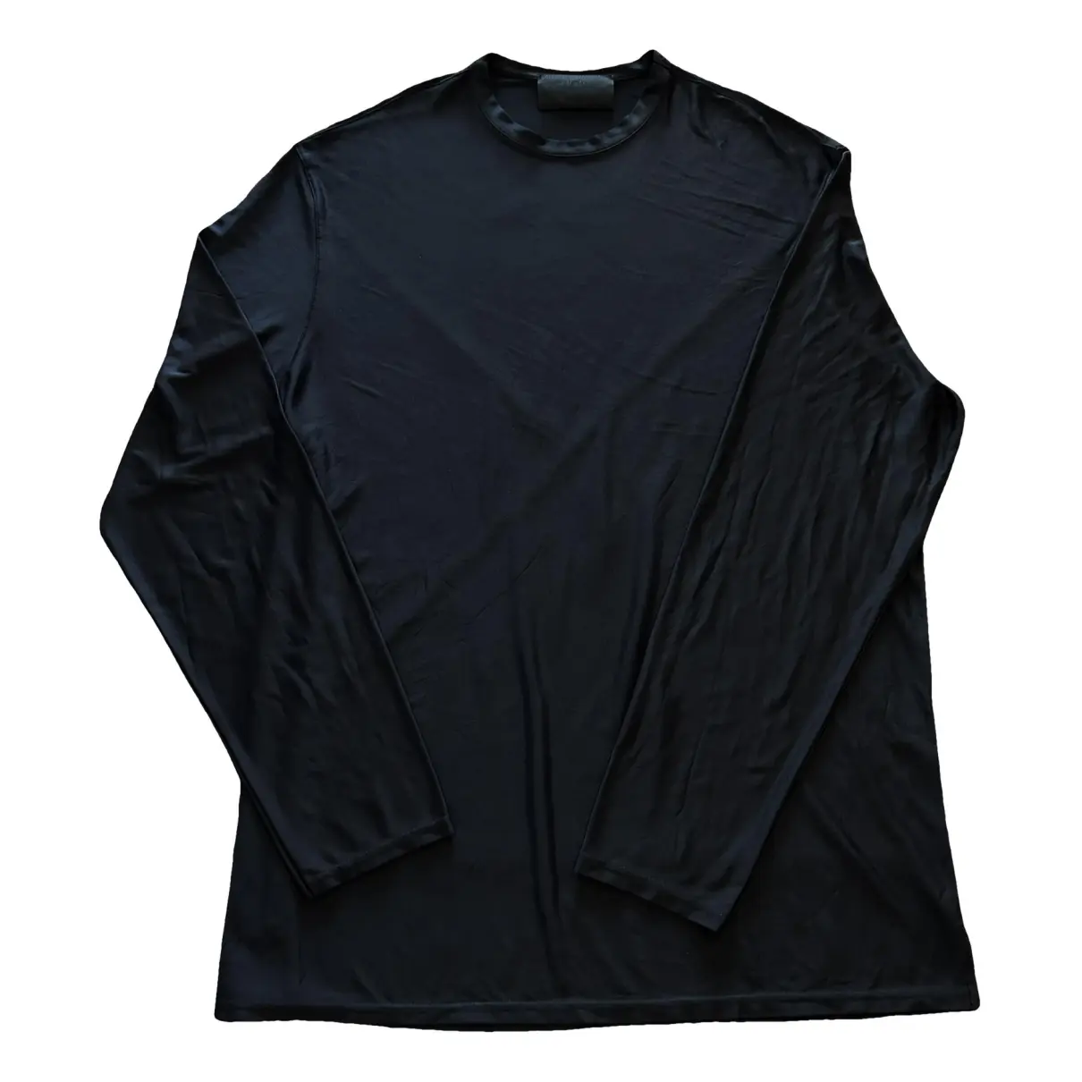 T-shirt Prada Black size M International in Synthetic - 37229396