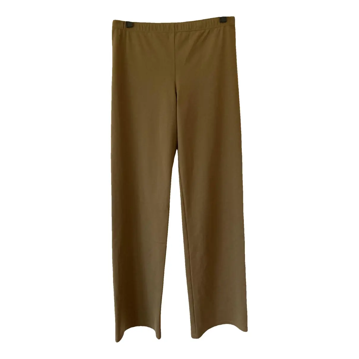 Straight pants Maryam Nassir Zadeh Beige size 4 US in Polyester