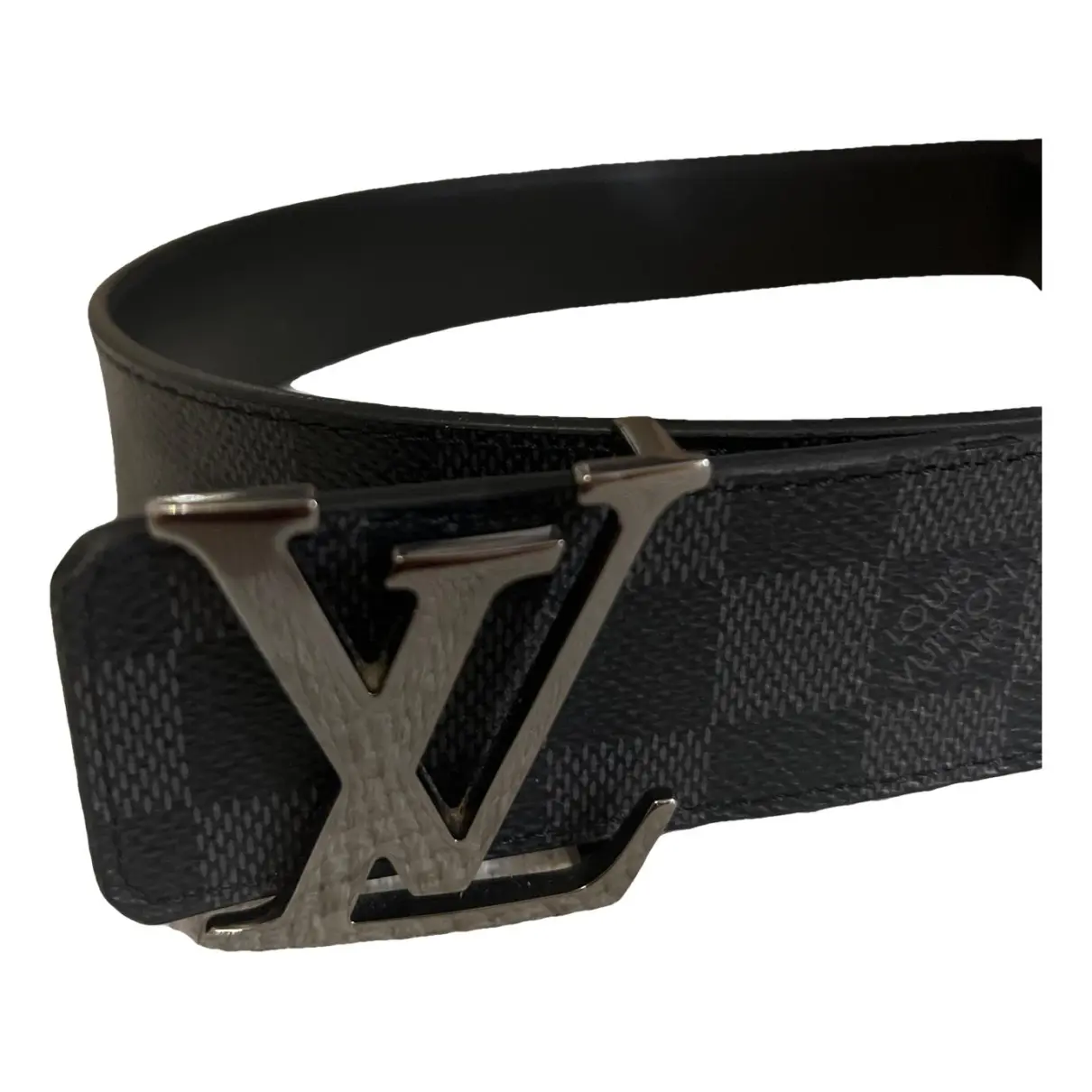 Leather belt Louis Vuitton Black size 85 cm in Leather - 28721727