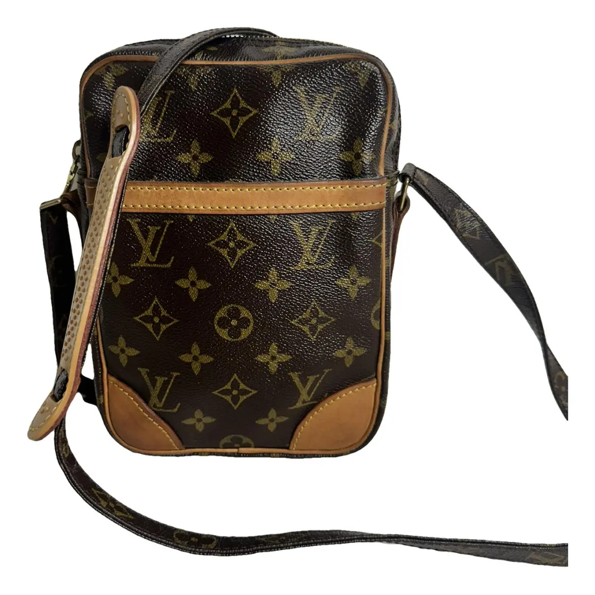 LOUIS VUITTON Brown Patent Leather Monogram And Iridescent Reflection Bag