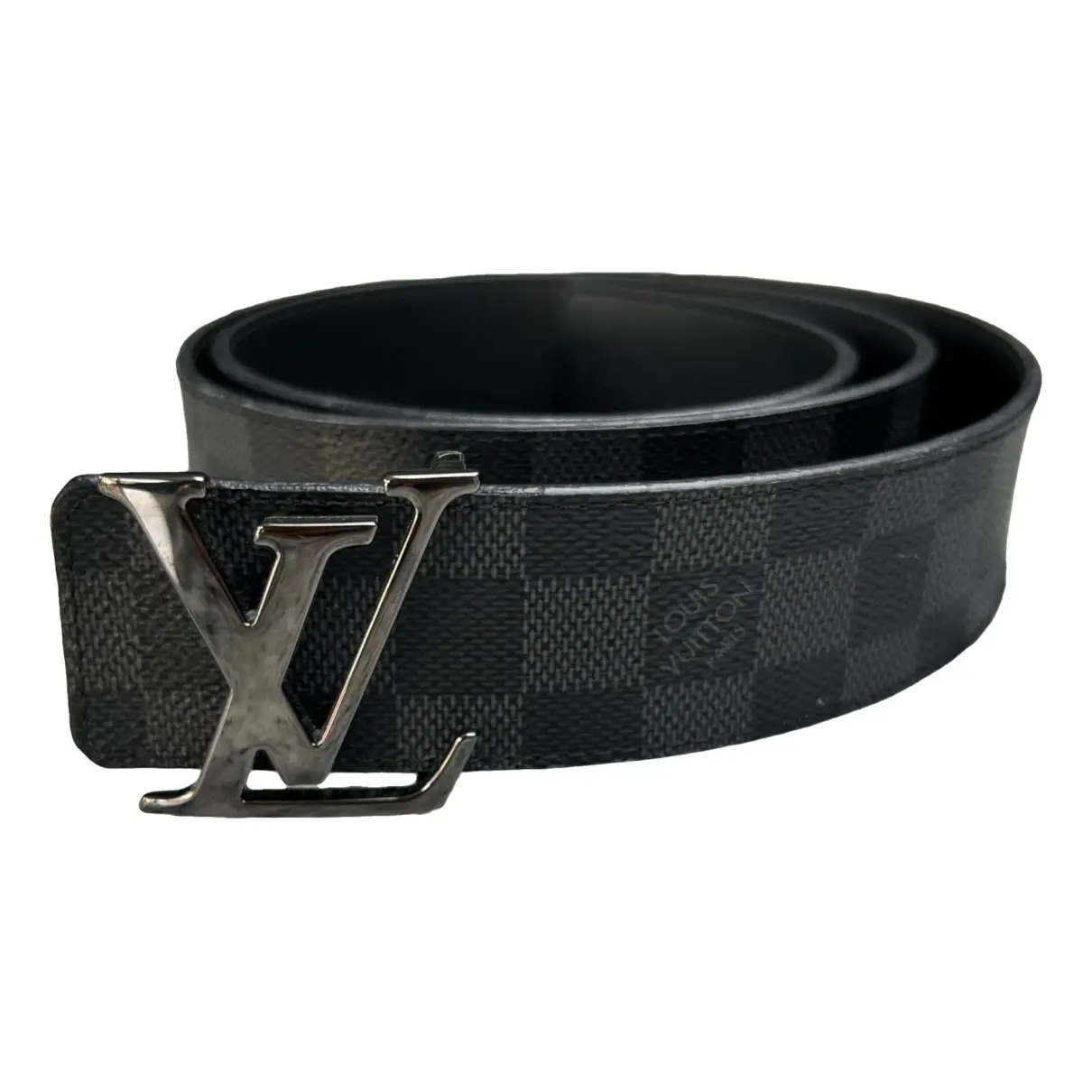 Initiales leather belt Louis Vuitton Black size 95 cm in Leather - 38931903