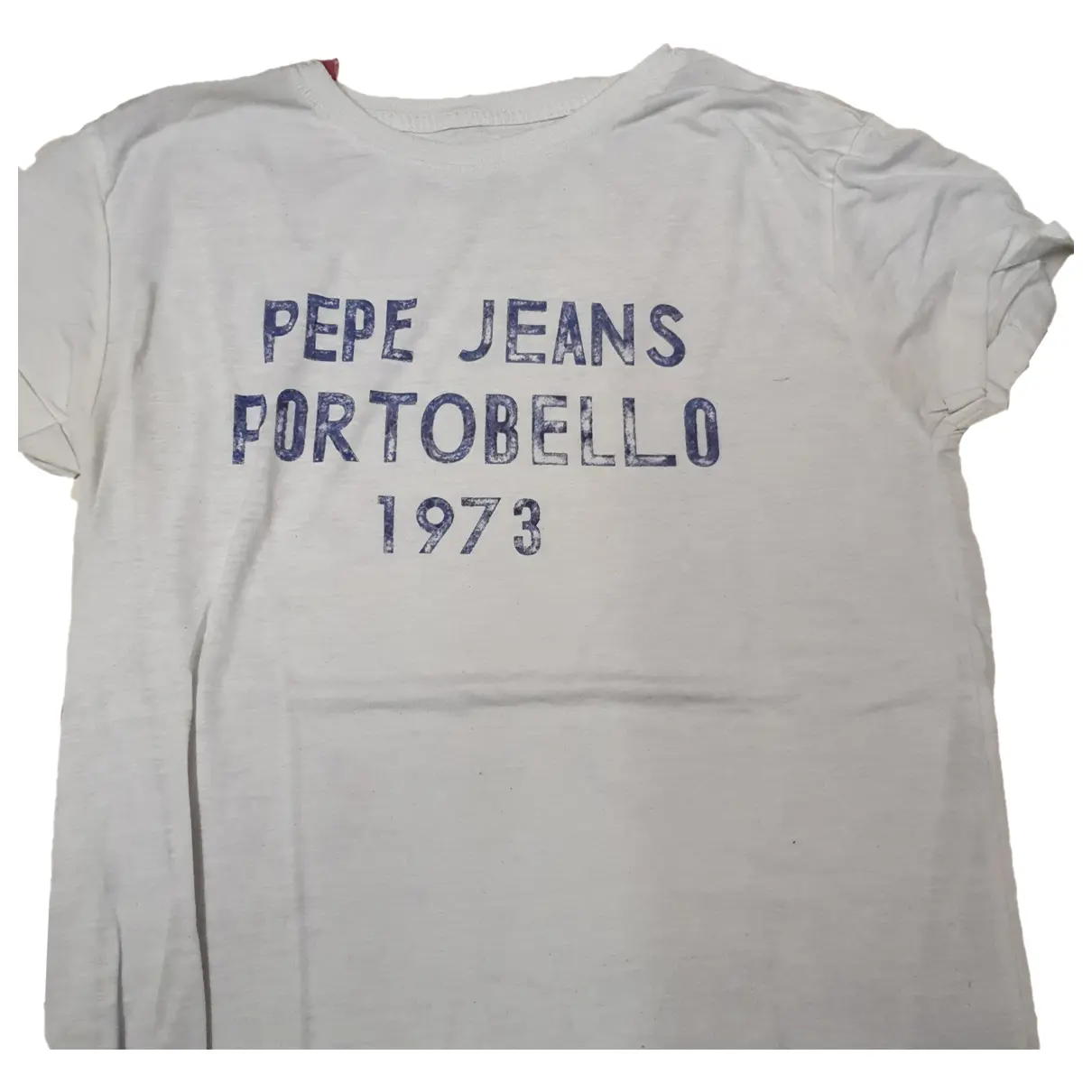 T-shirt PEPE JEANS White size 40 FR in Cotton - 38974171