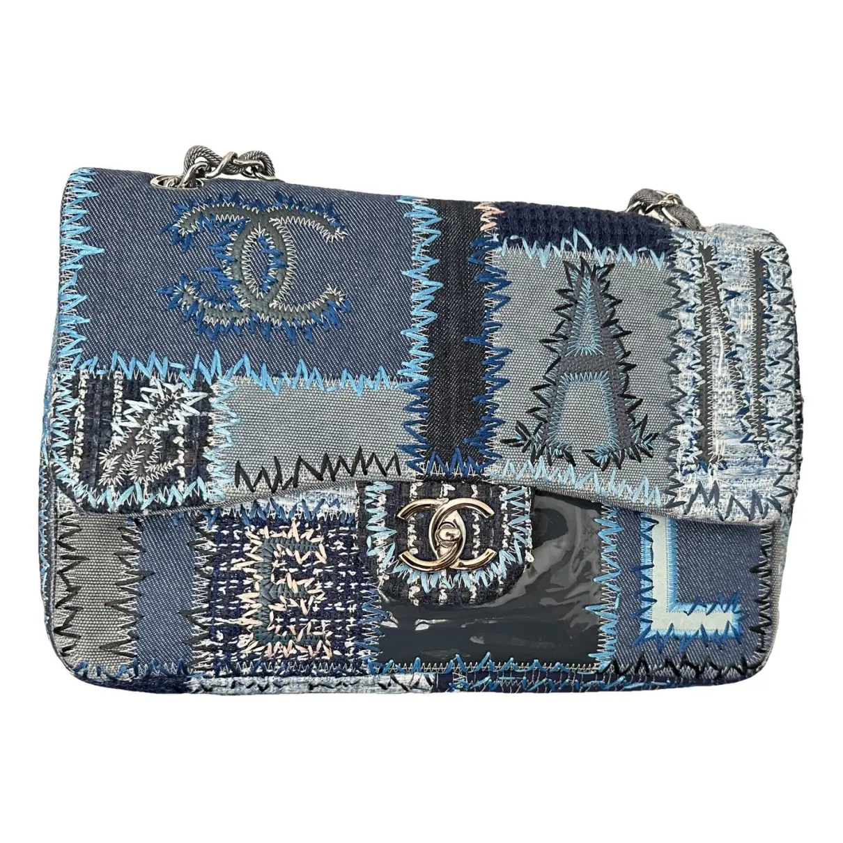 Timeless/classique crossbody bag Chanel Blue in Cotton - 27477859