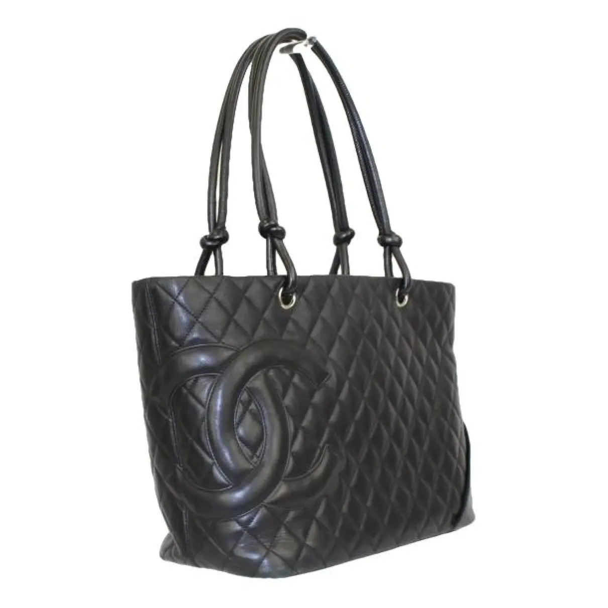 Cambon leather handbag Chanel Black in Leather - 39005351
