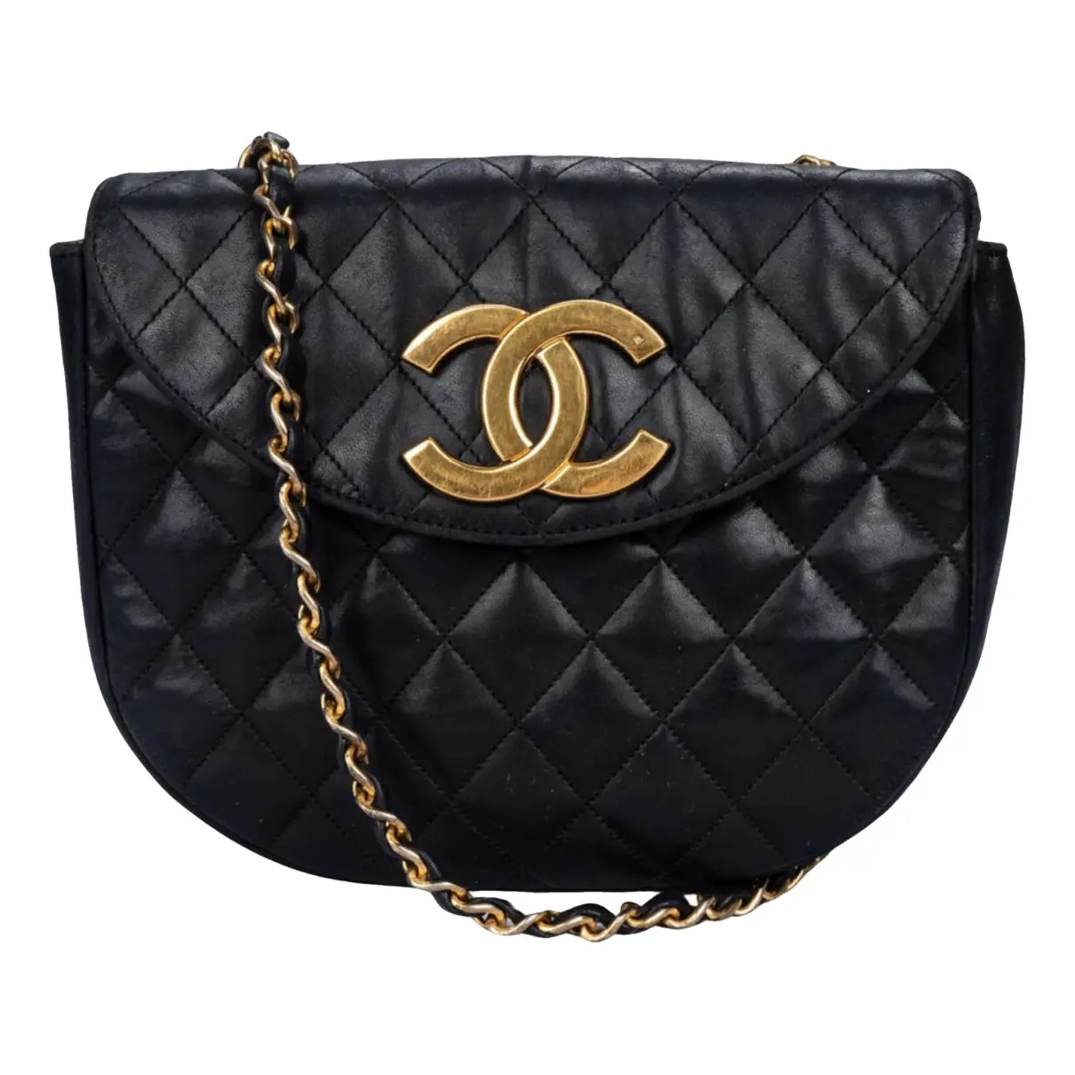 Chanel brown quilted lambskin crossbody bag at Jill's Consignment