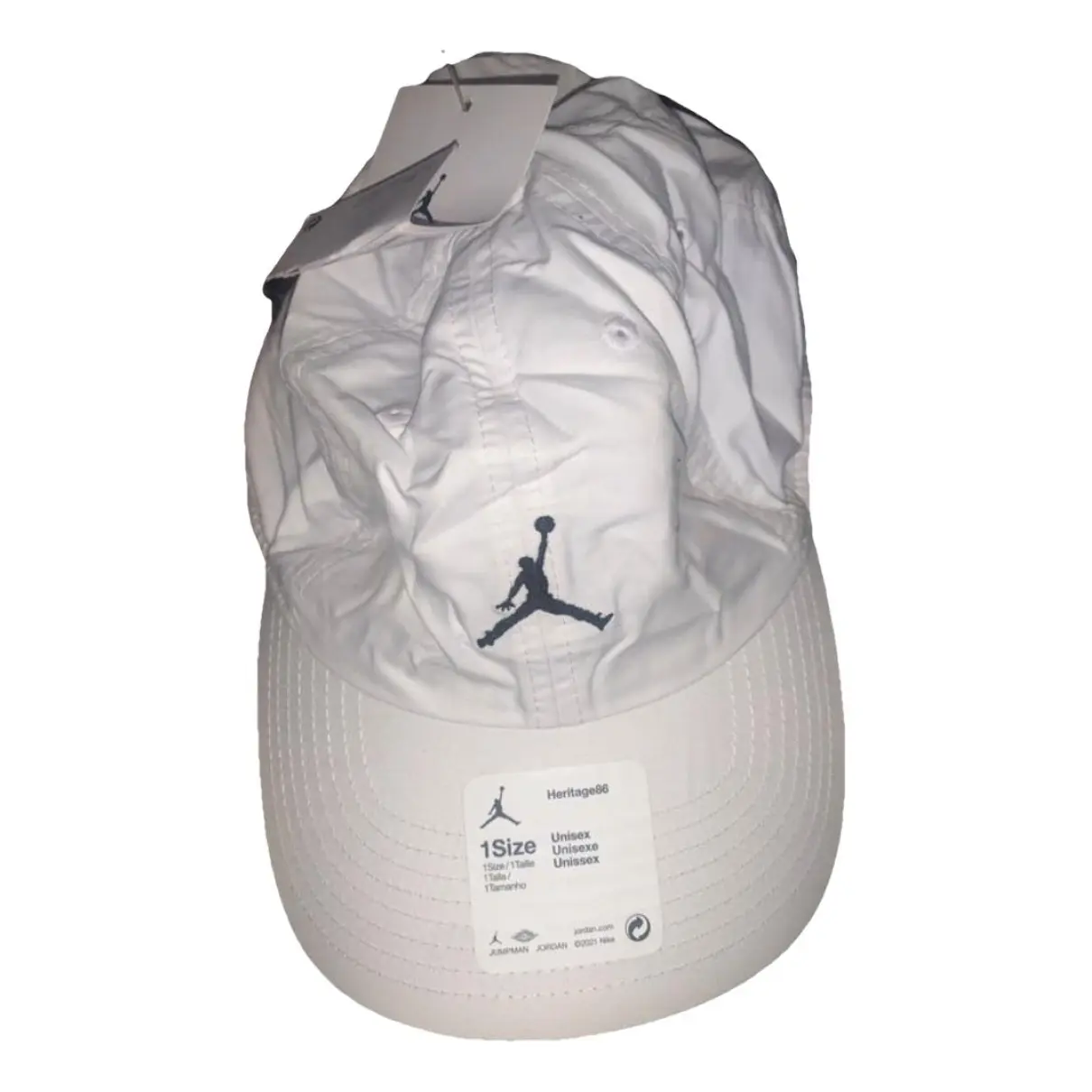 Chapeau / bonnet JORDAN Blanc taille 54 cm en Polyester - 40291827