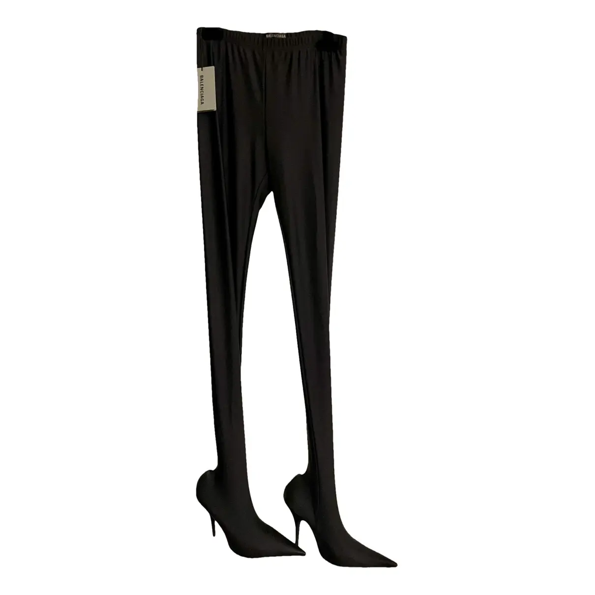 Knife cloth heels Balenciaga Black size 39 EU in Cloth - 41075497