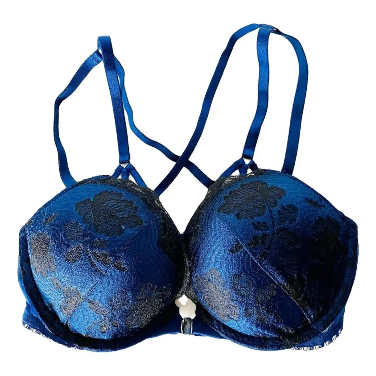 Lace bra VICTORIA'S SECRET Blue in Lace - 42599543