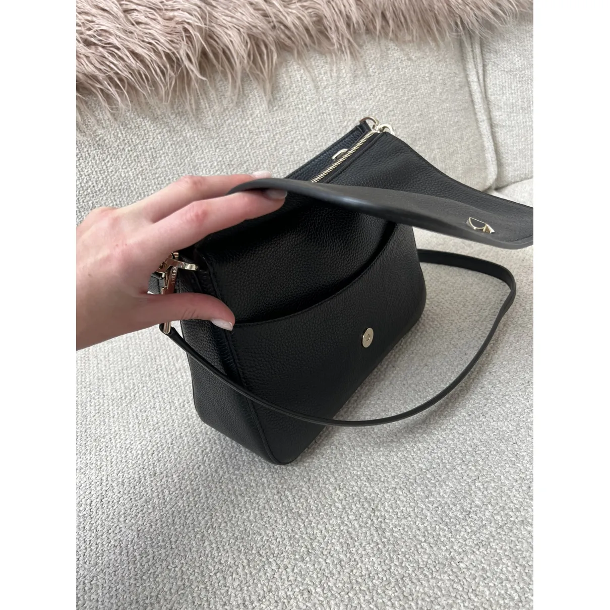 Leather crossbody bag Kate Spade Black in Leather - 31217314