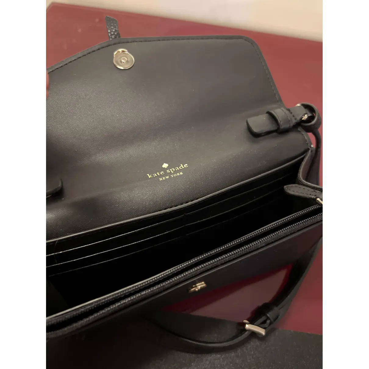 Leather handbag Kate Spade Black in Leather - 31399343