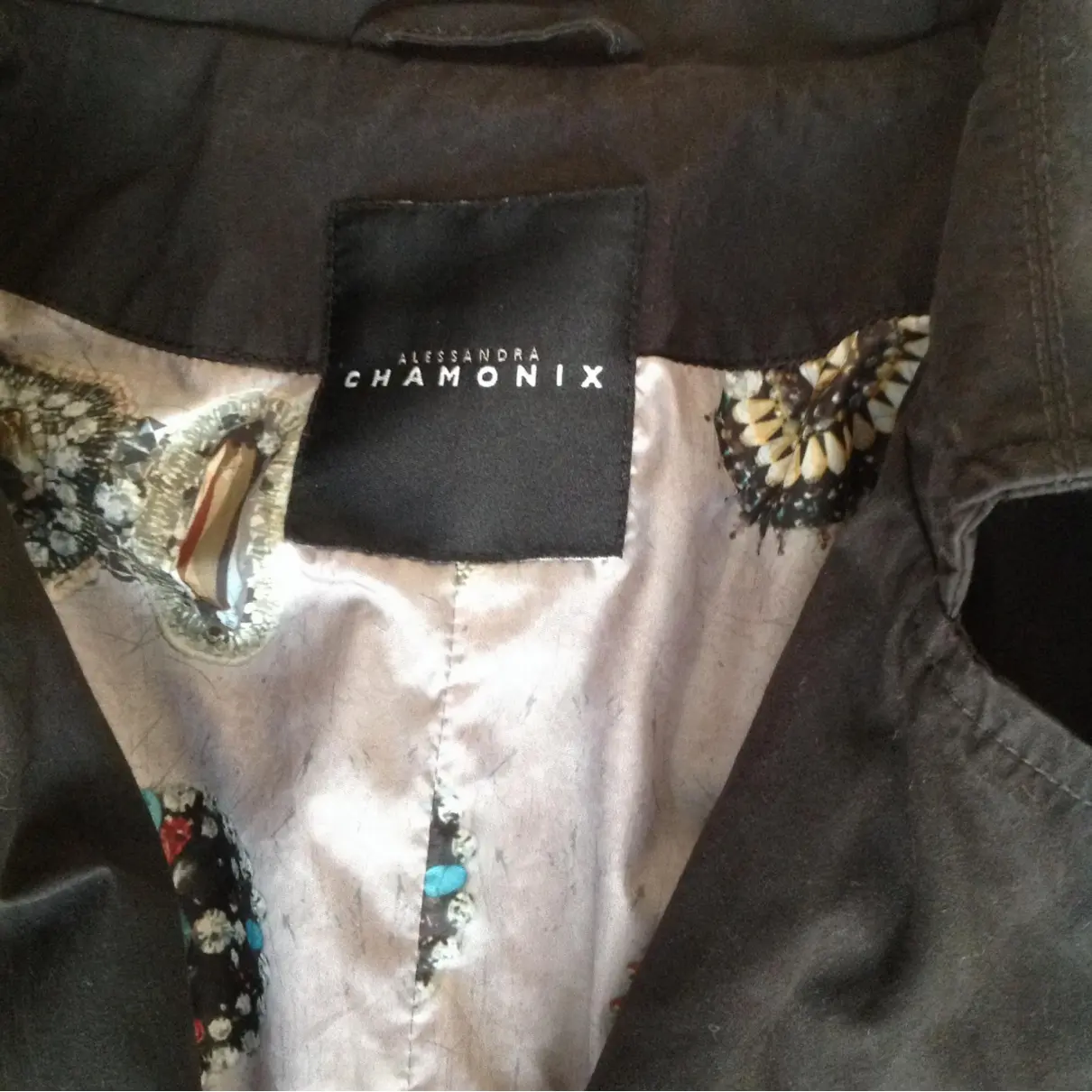 Buy Alessandra Chamonix Anthracite Cotton Coat online