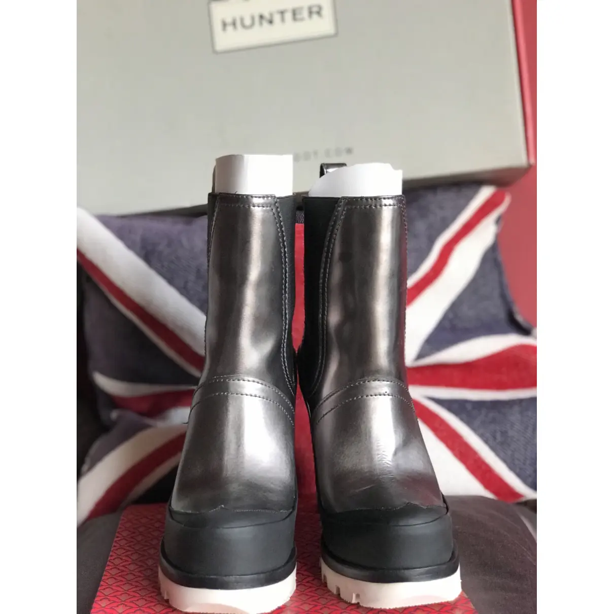 Buy Hunter Glitter ankle boots online
