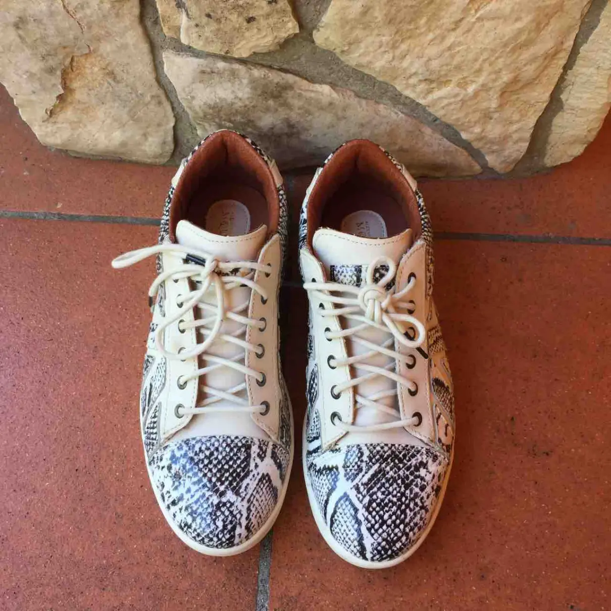 Alexander McQueen For P Leather trainers for sale
