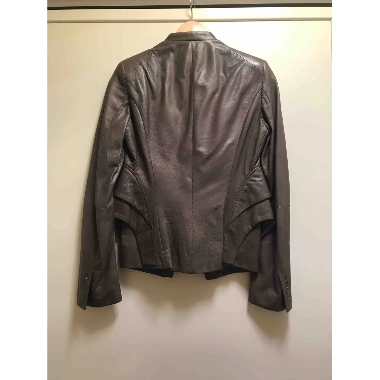 Antonio Berardi Leather short vest for sale
