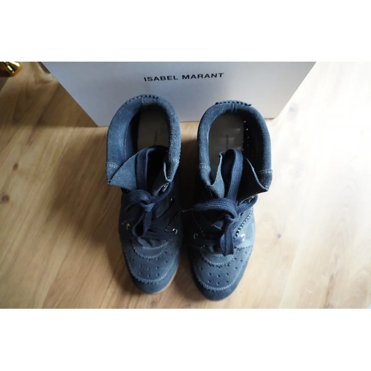 Buy Isabel Marant Bobby leather trainers online