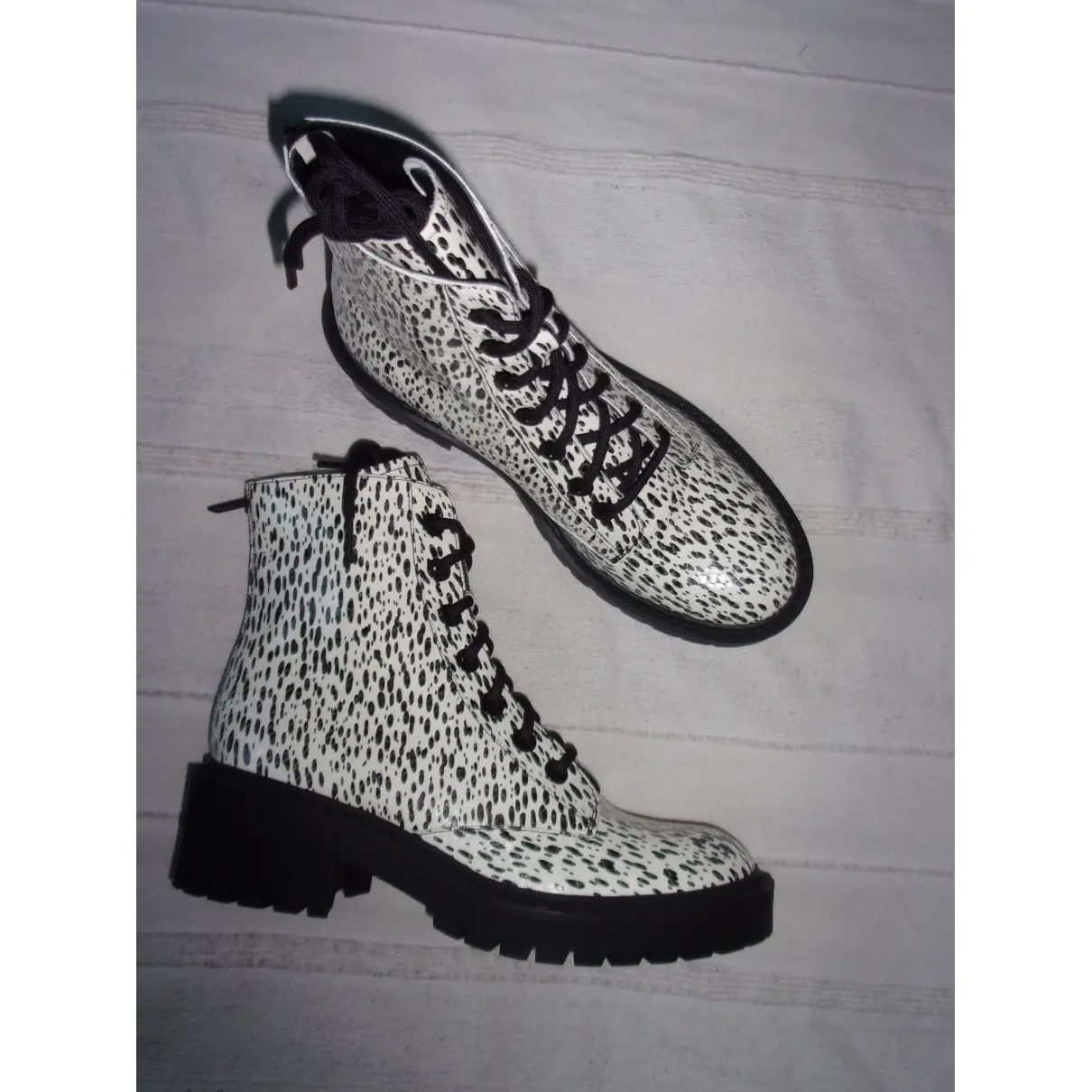 Buy Kenzo Leather lace up boots online