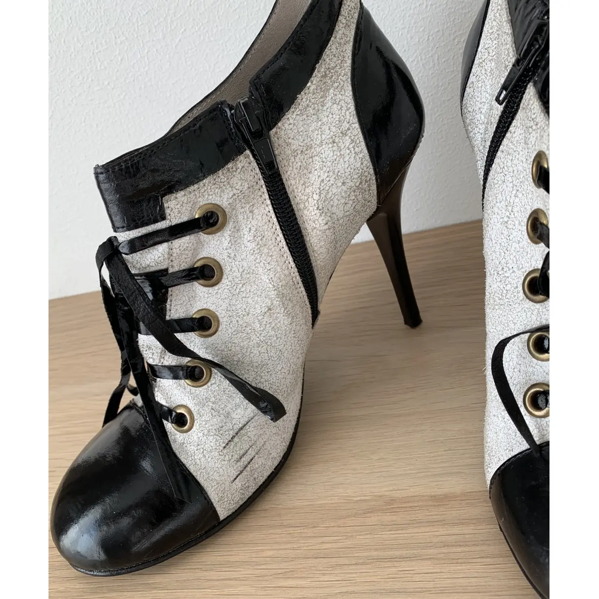 Leather lace up boots Tata Naka - Vintage