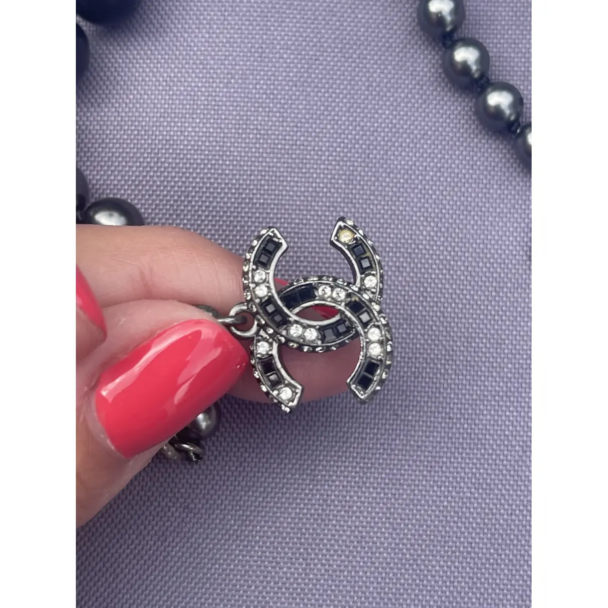 Anthracite Metal Bracelet Chanel