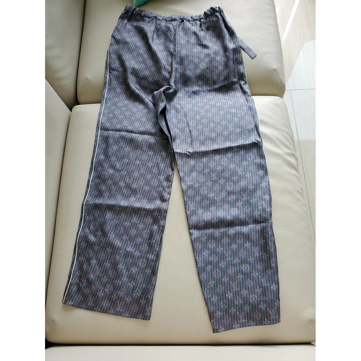 Silk straight pants Louis Vuitton