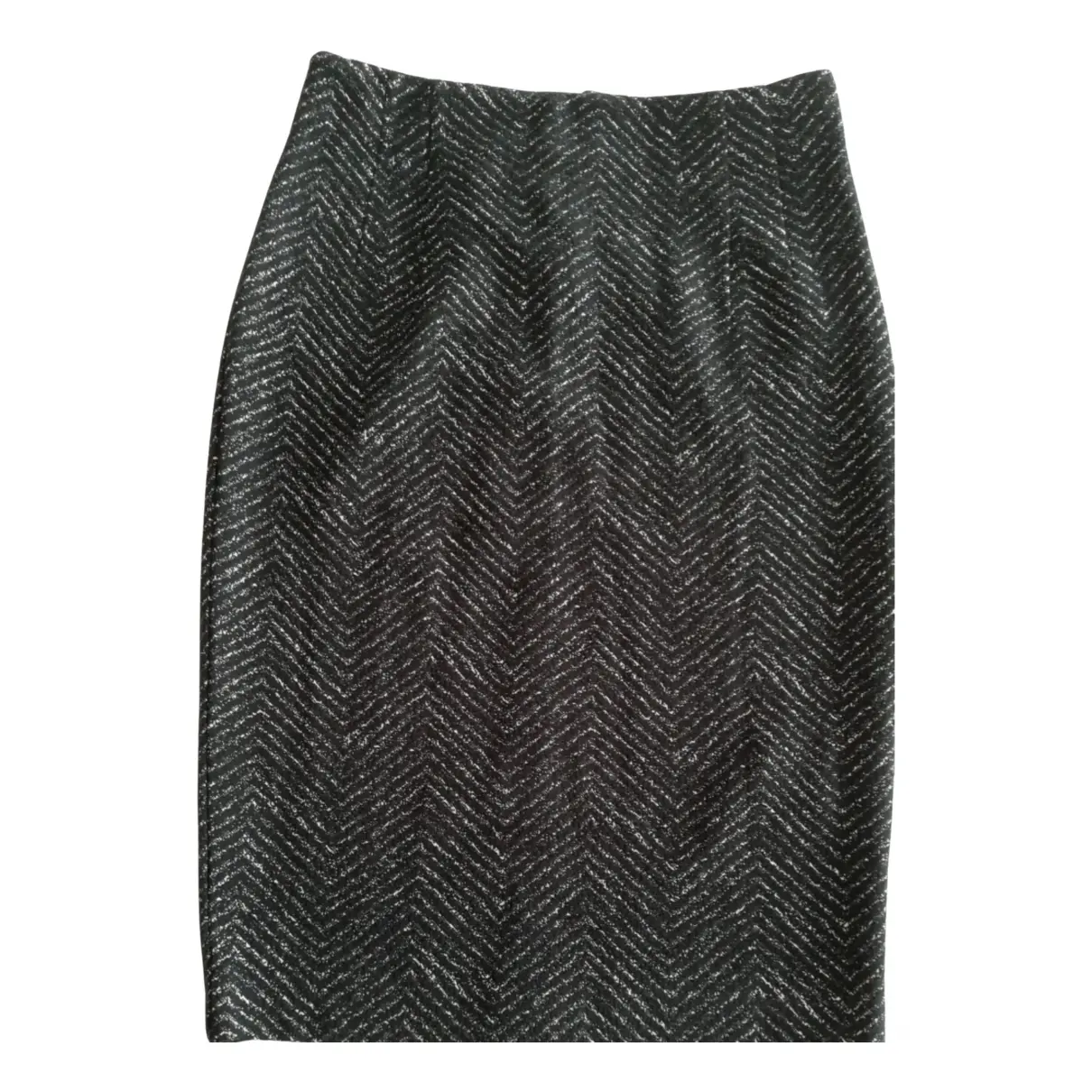 Wool mid-length skirt I BLUES