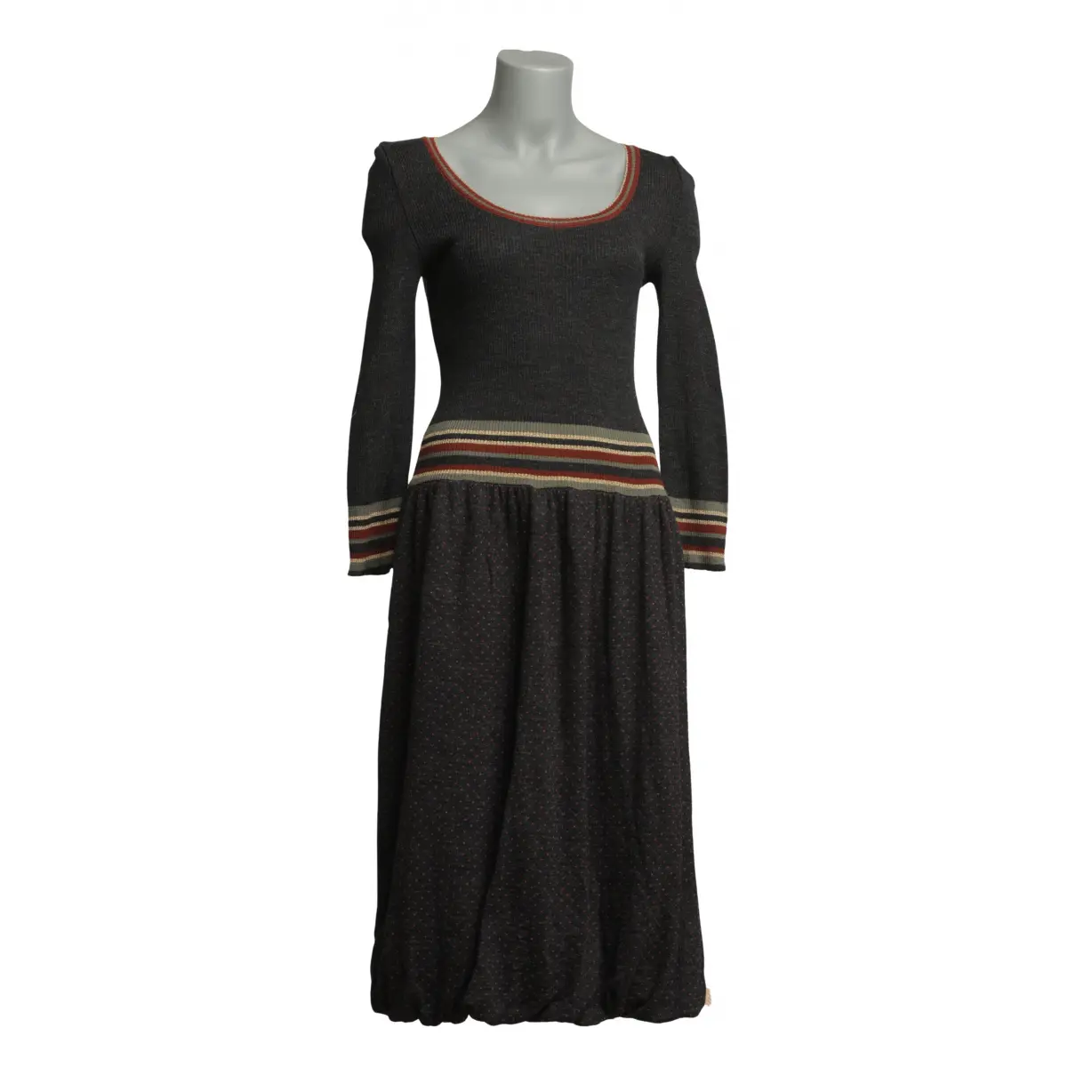 Wool mid-length dress Kenzo - Vintage