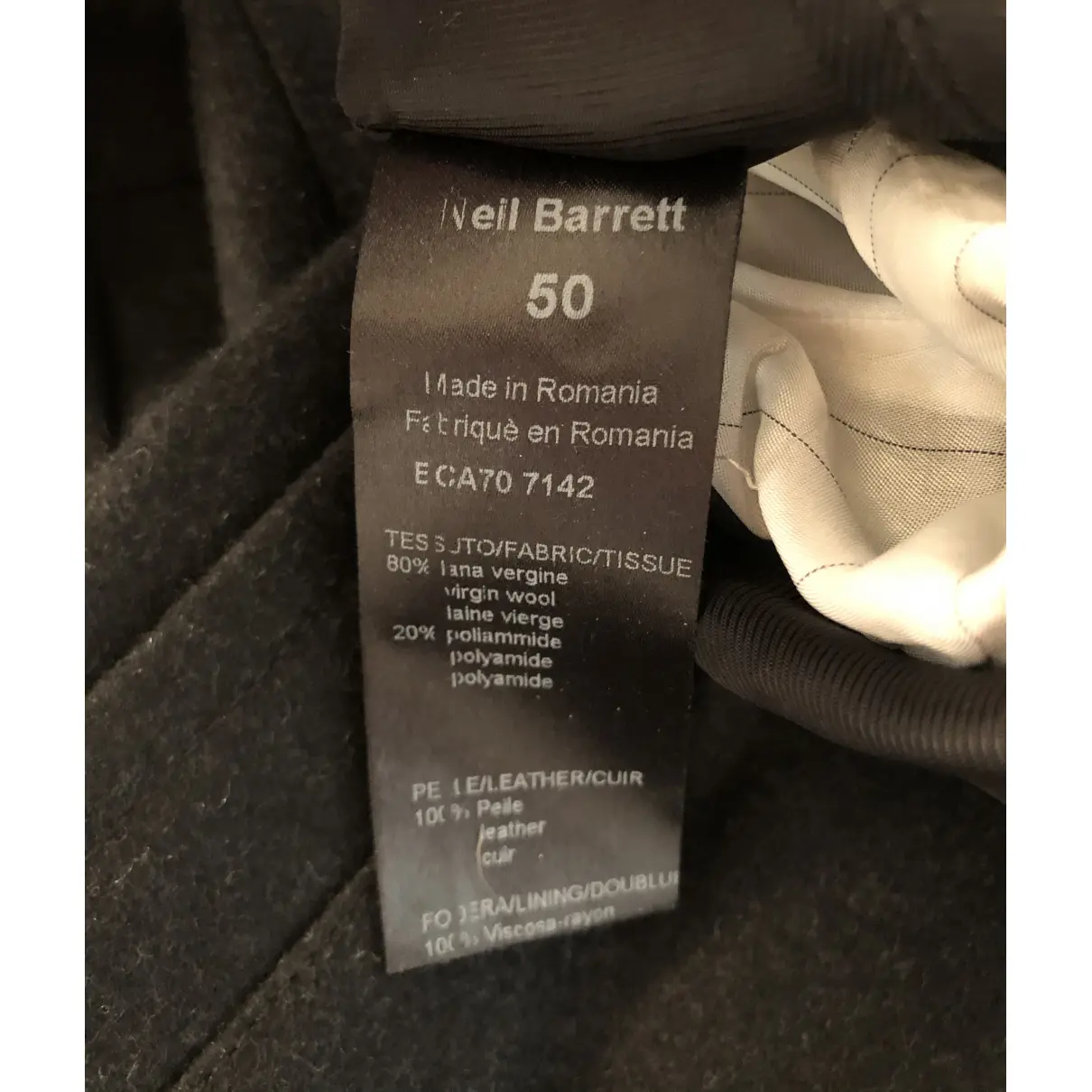 Luxury Neil Barrett Coats  Men