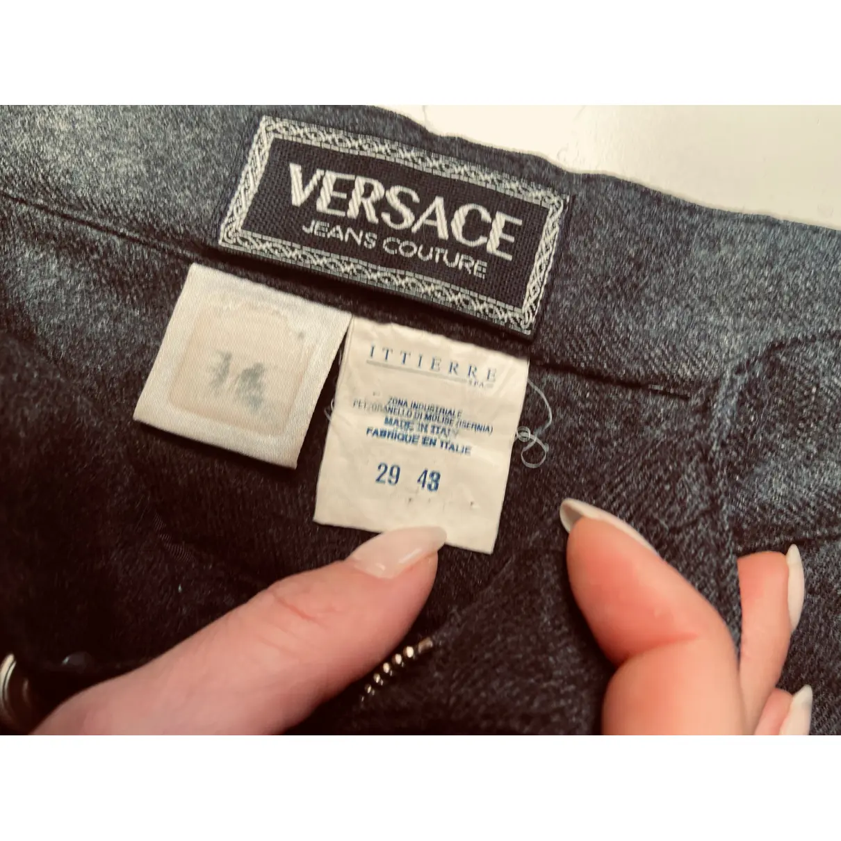 Wool trousers Versace Jeans Couture