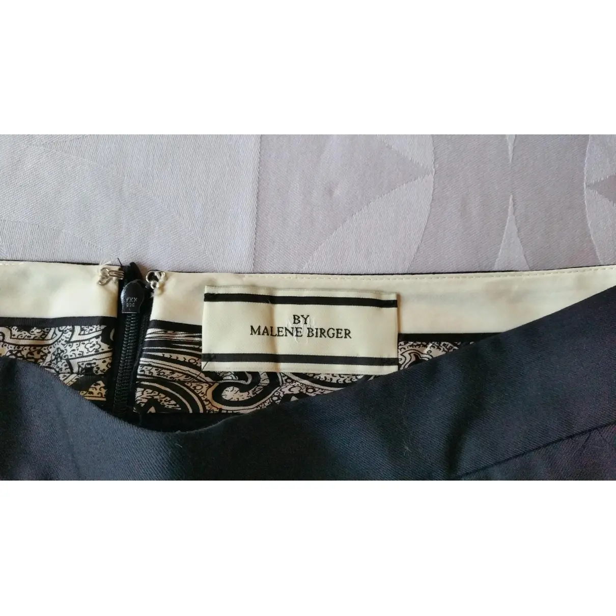Buy by Malene Birger Beige / Black Polyester Skirt online