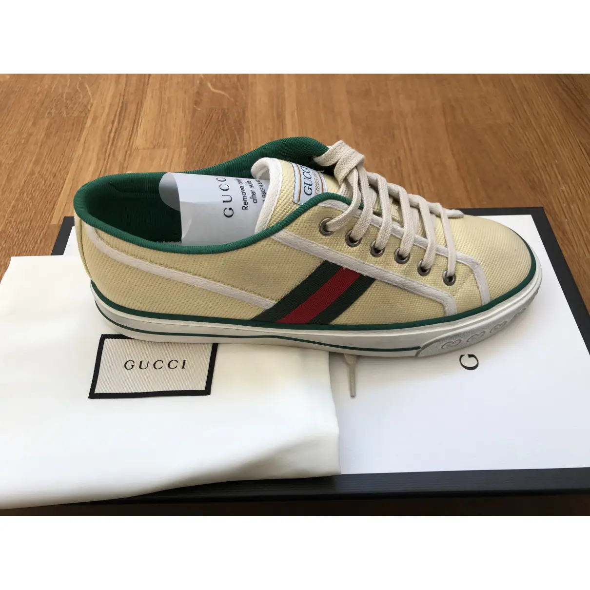 Buy Gucci Ace cloth low trainers online
