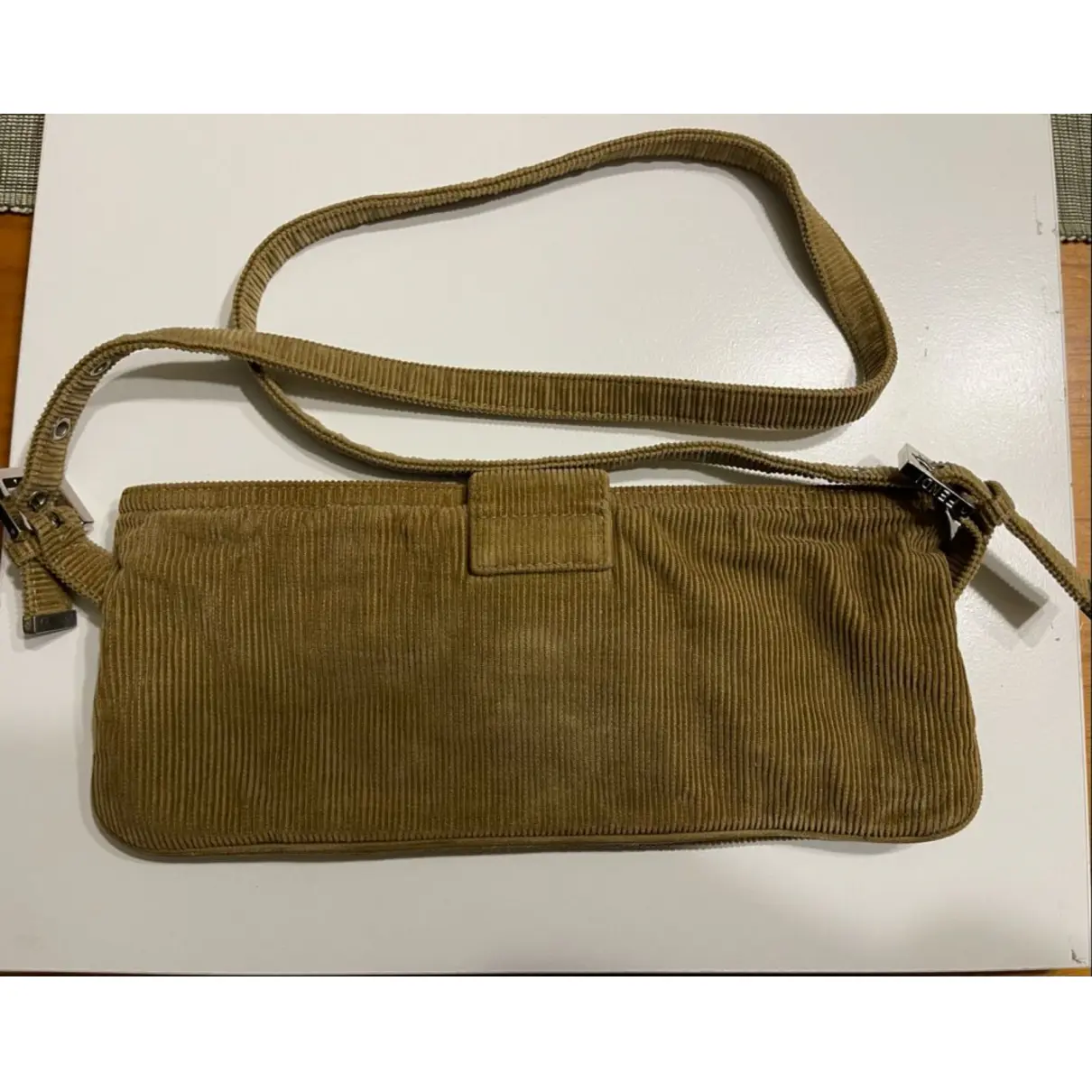 Buy Fendi Baguette cloth crossbody bag online - Vintage