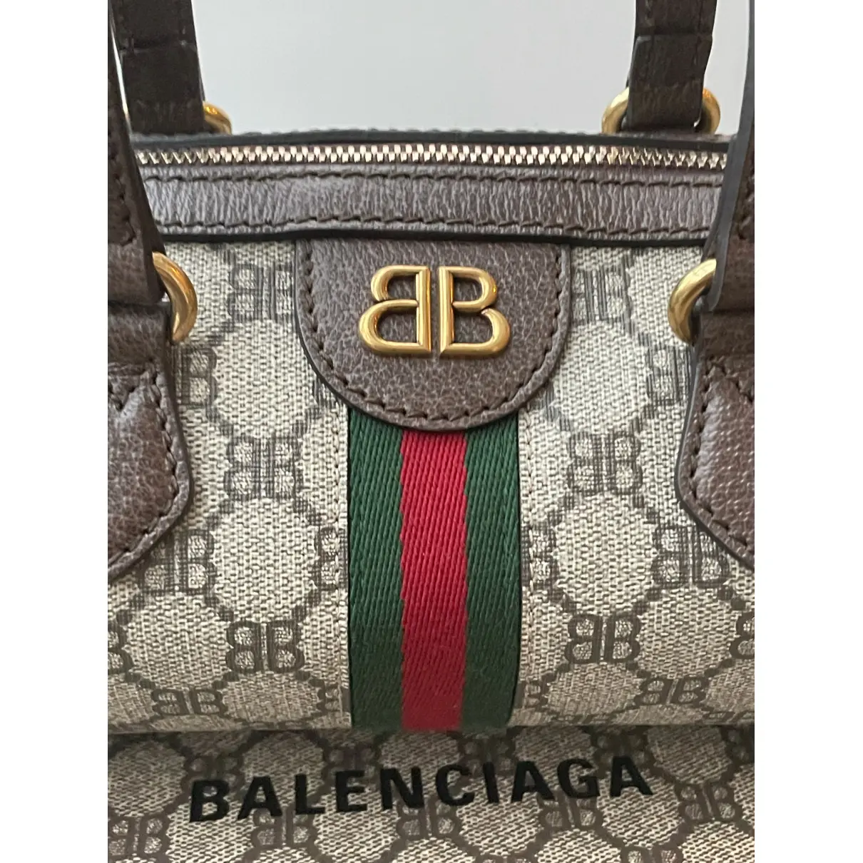 Cloth handbag Balenciaga