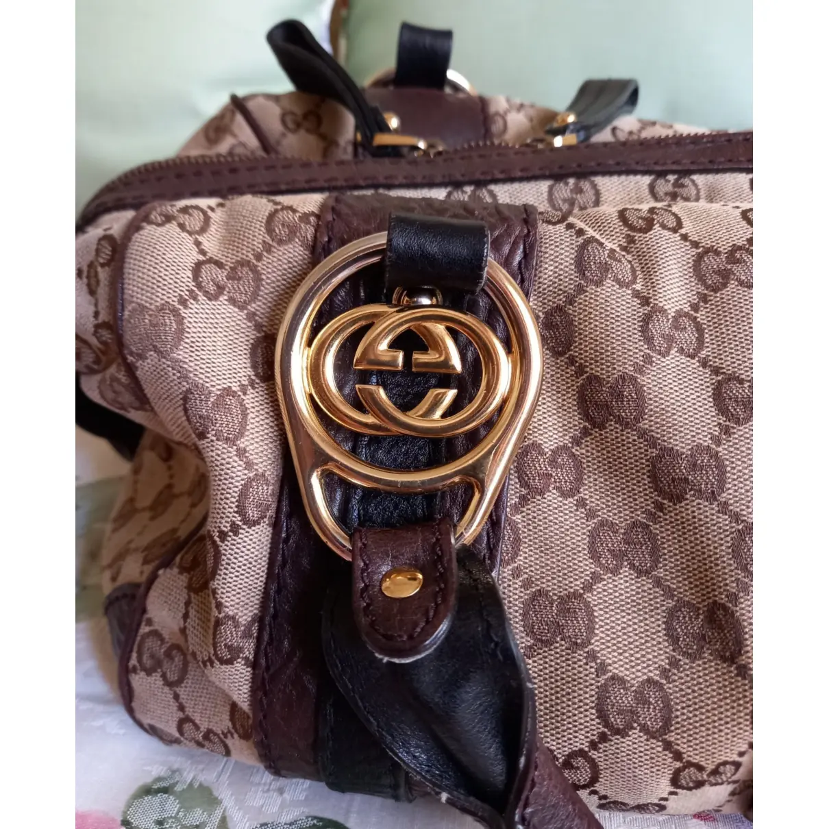 Buy Gucci Boston cloth handbag online