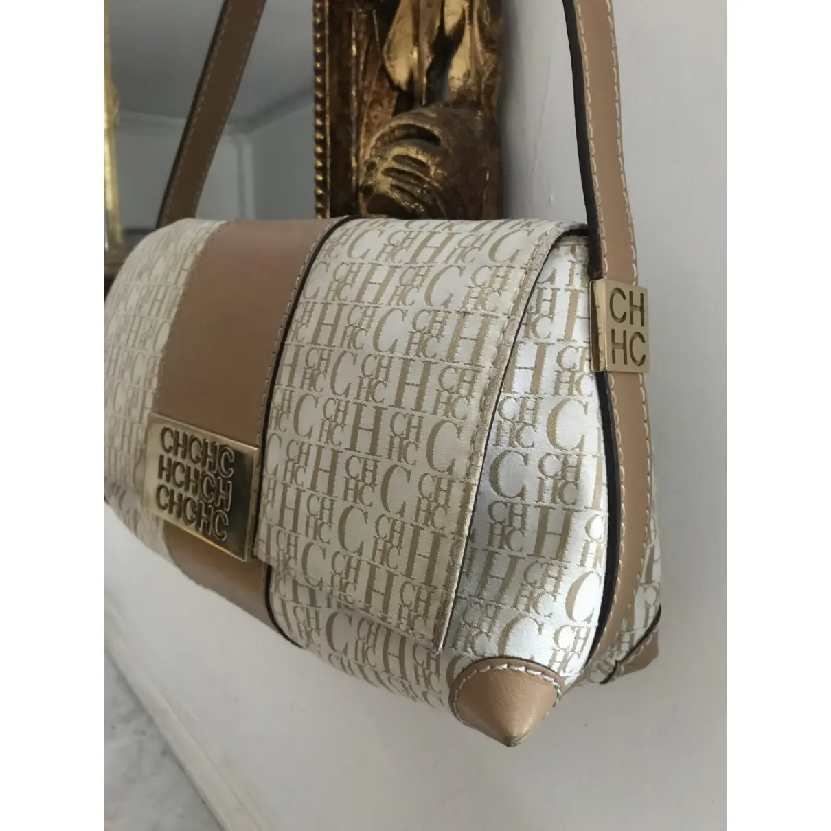 Cloth handbag Carolina Herrera