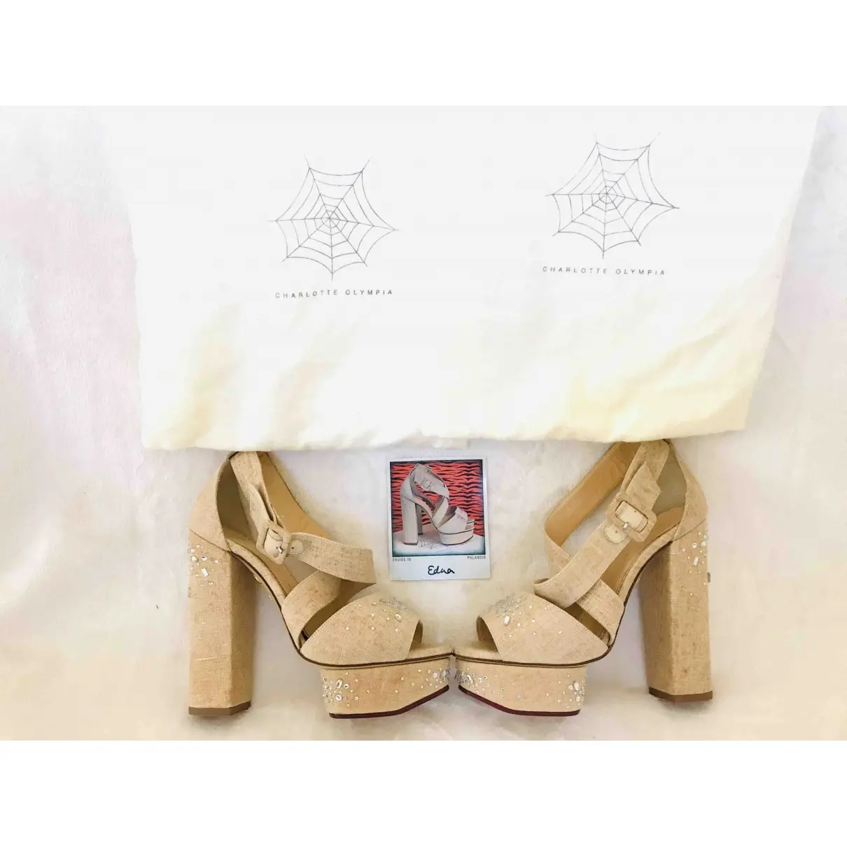 Cloth sandals Charlotte Olympia