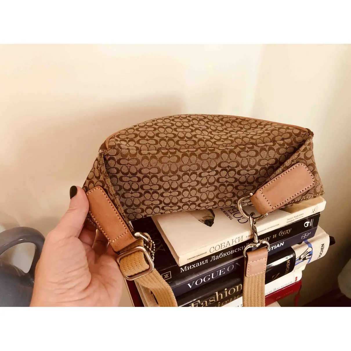 Coach Cloth handbag for sale