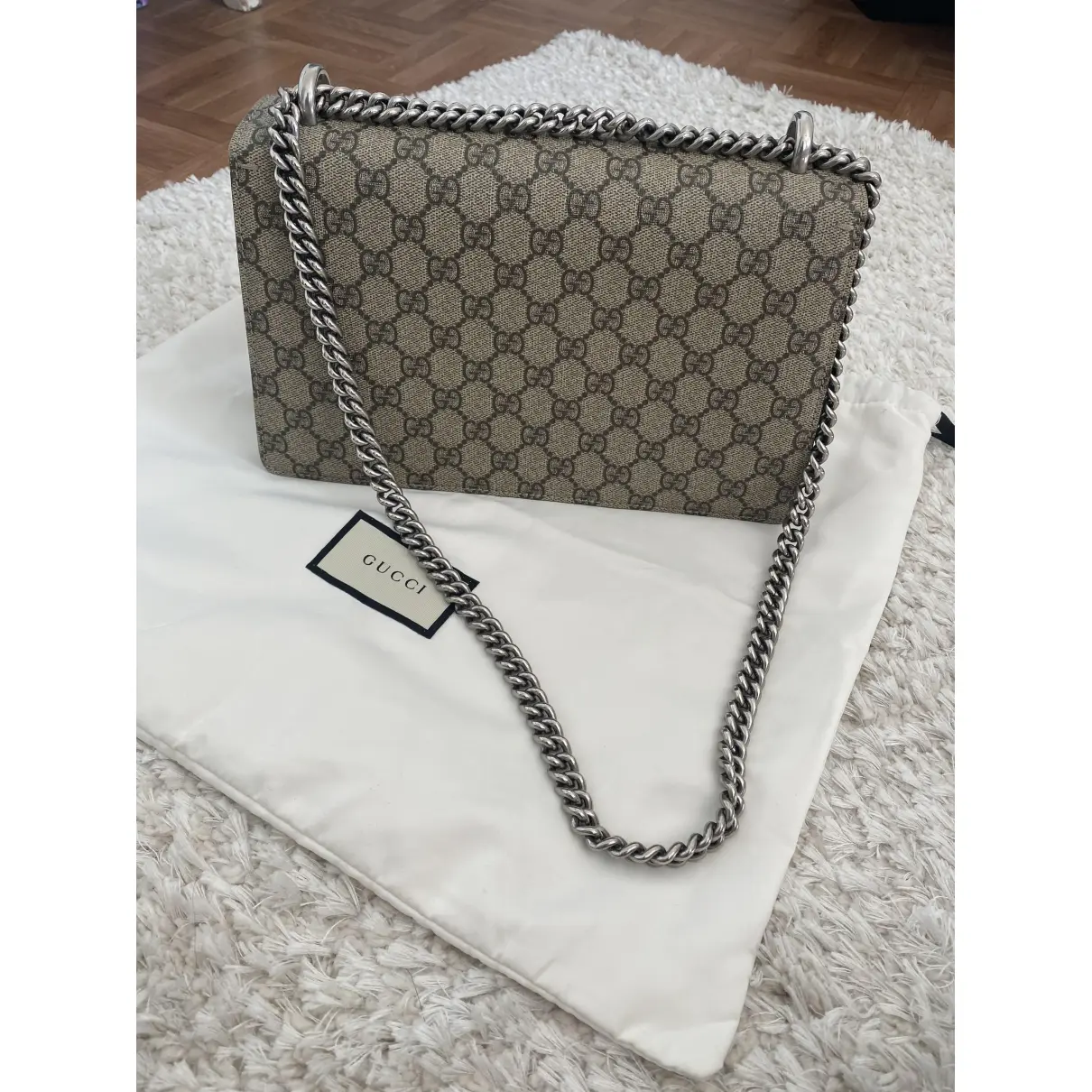 Buy Gucci Dionysus Chain Wallet cloth crossbody bag online