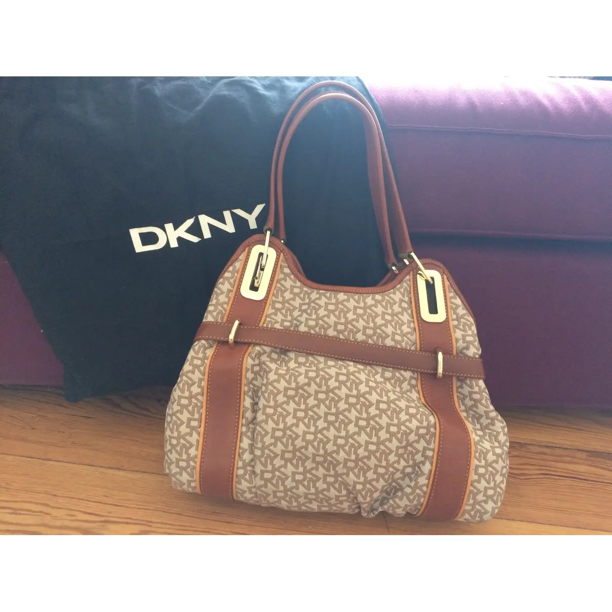 Dkny Cloth handbag for sale