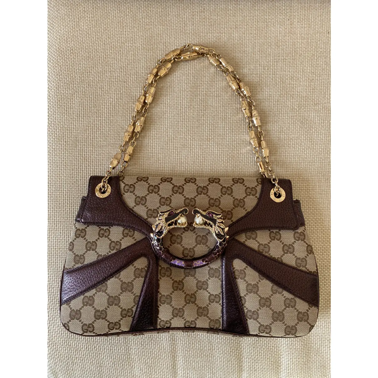 Gucci Cloth handbag for sale - Vintage