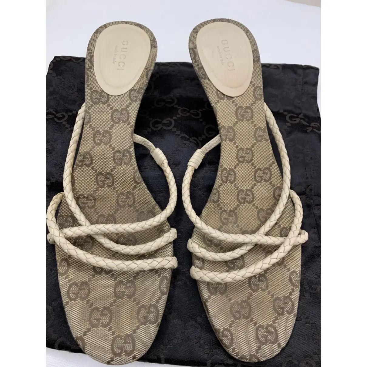 Gucci Cloth mules for sale - Vintage