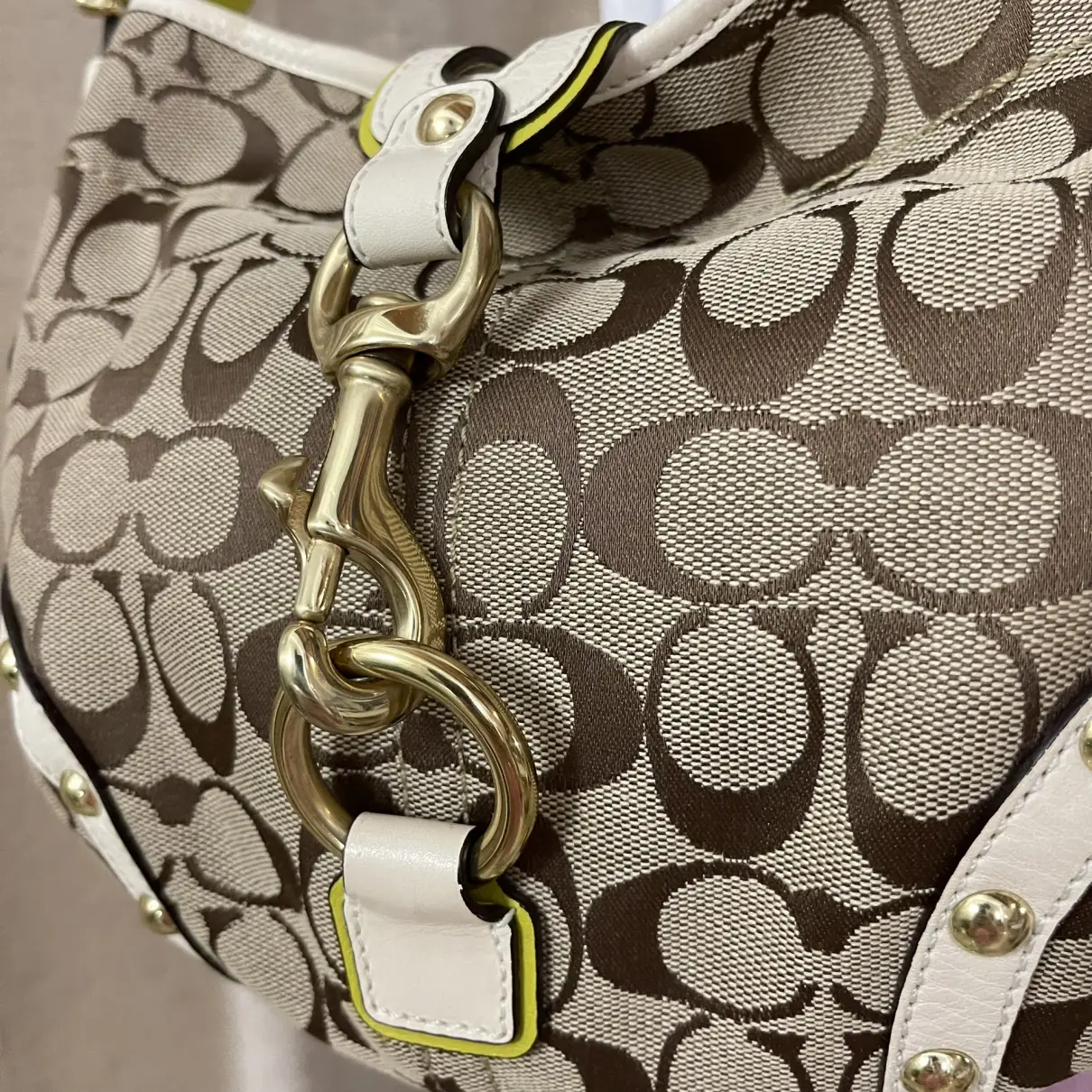 Hamilton Hobo cloth handbag Coach