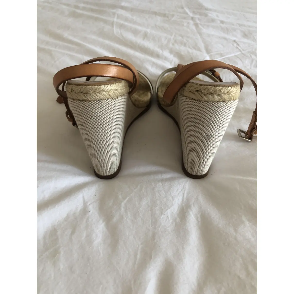 Cloth sandals Hermès - Vintage