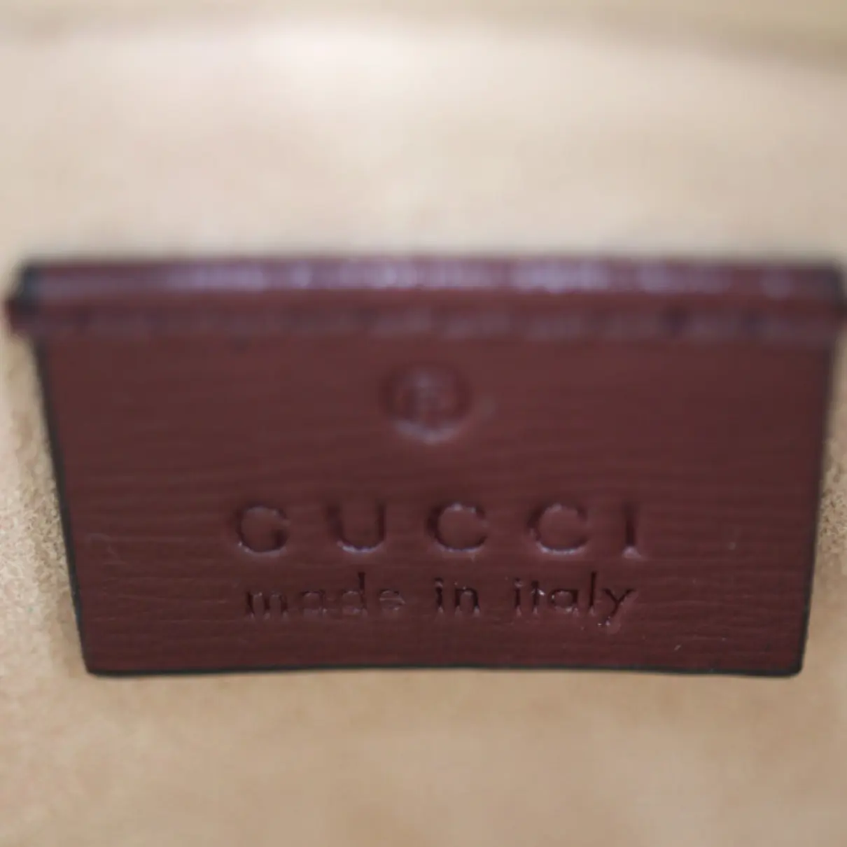 Interlocking cloth clutch bag Gucci