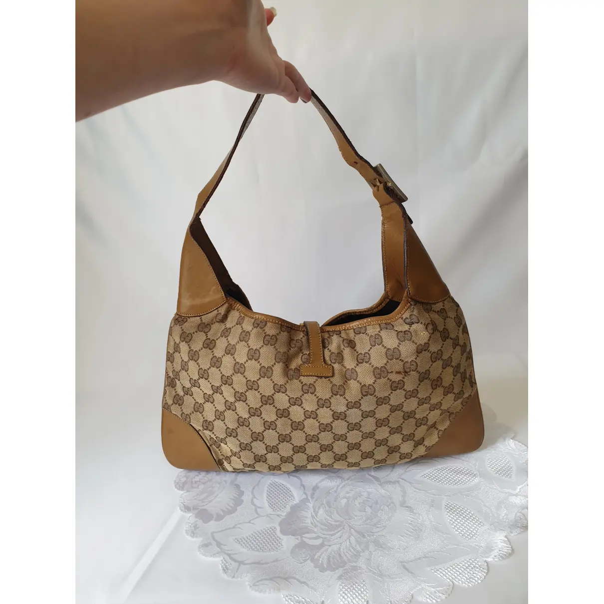 Jackie Vintage  cloth handbag Gucci